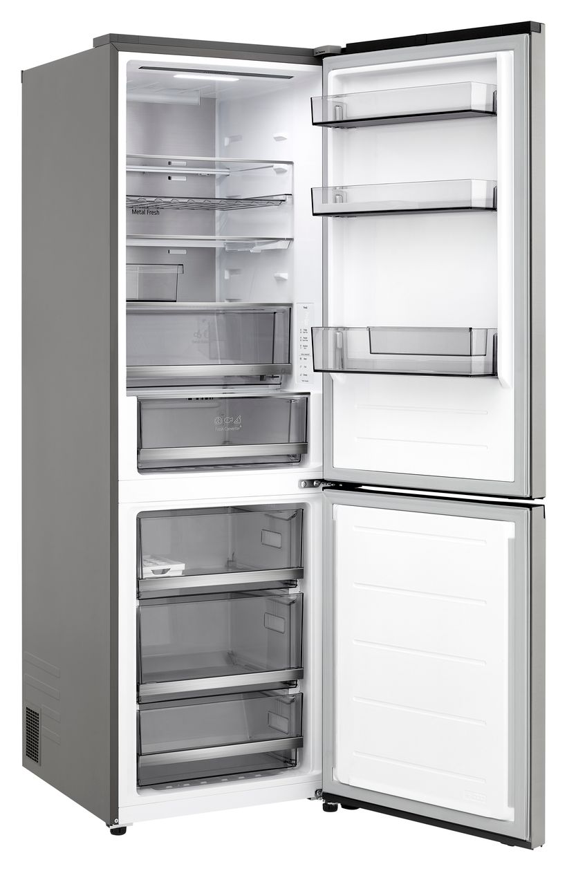 GBBS514AMB 220 l / 113 l Kühl-Gefrierkombi freistehend NoFrost 108 kWh Jahr  (Edelstahl) 