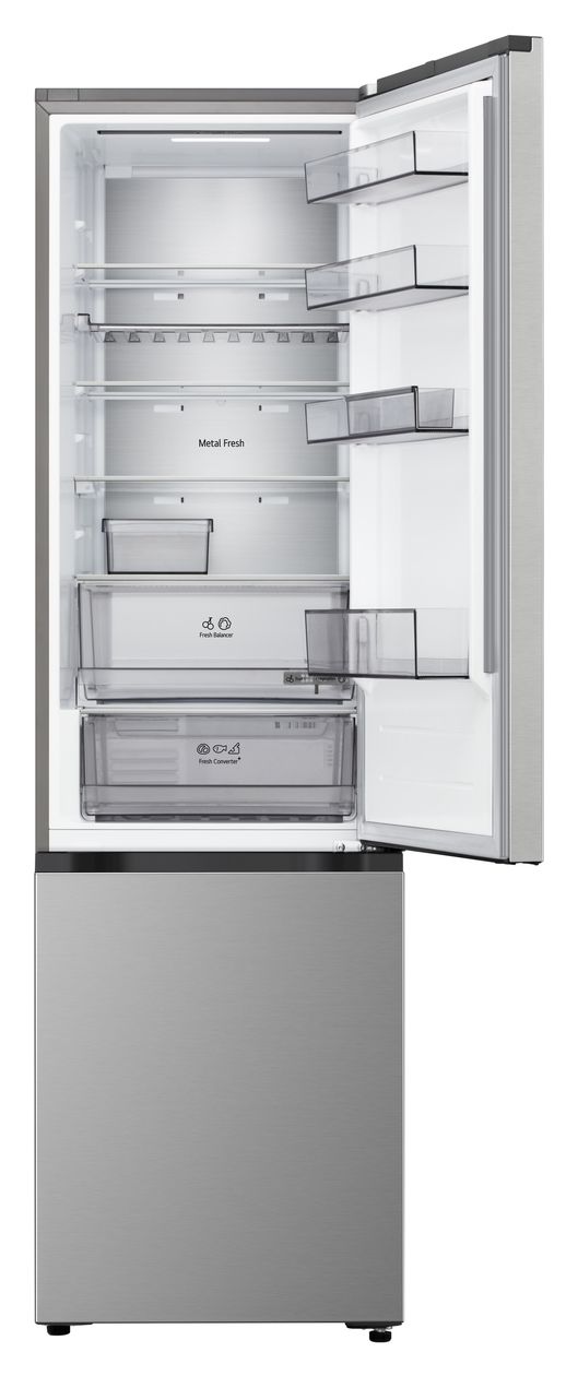 GBBS524CPY 262 l / 113 l Kühl-Gefrierkombi freistehend NoFrost 175 kWh Jahr  (Silber) 