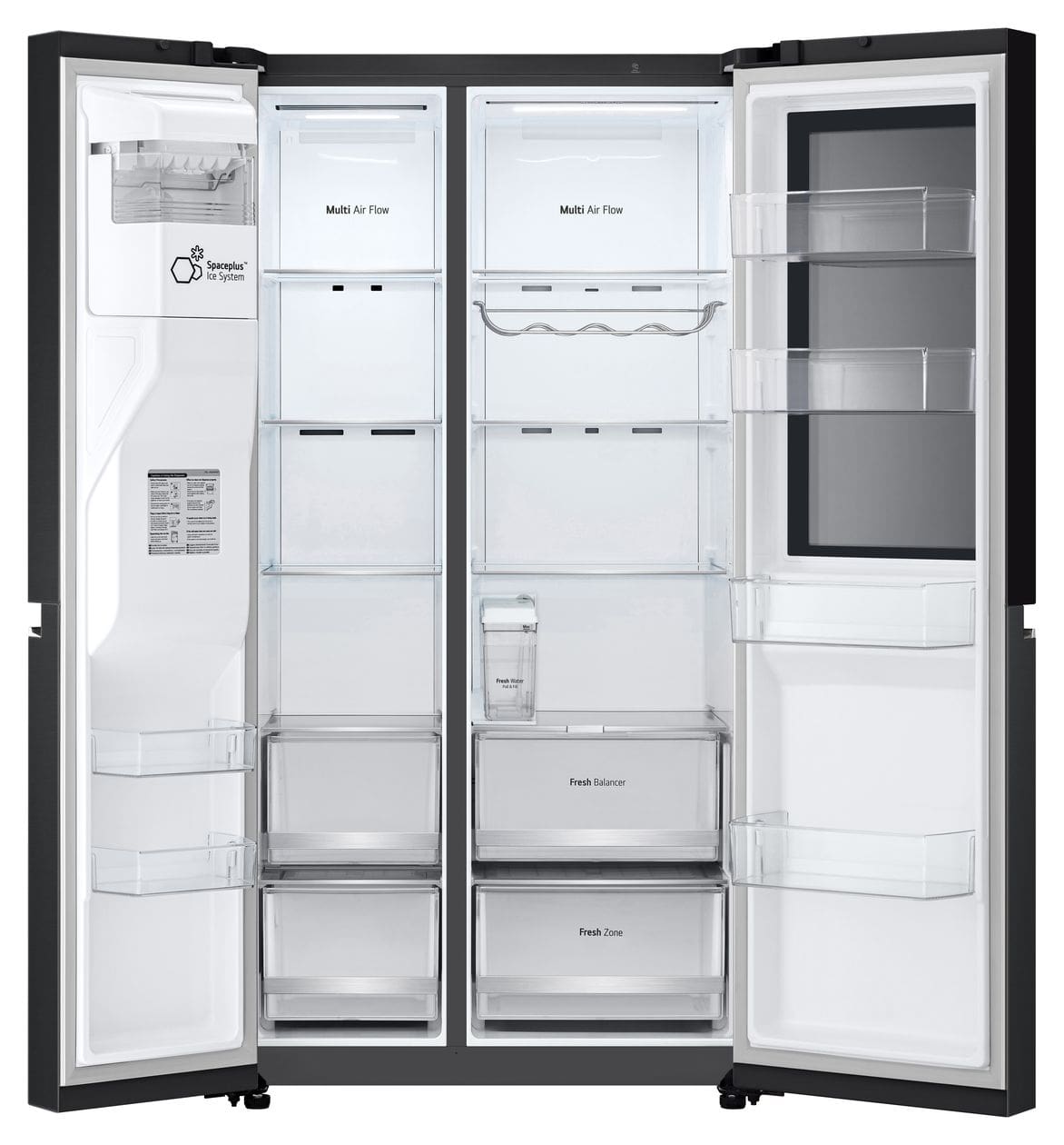 GSGV81EPLL Side-by-Side Kühl-/ Gefrierkombination 416 l / 219 l 350 kWh NoFrost 1790 mm x 913 mm  (Schwarz) 