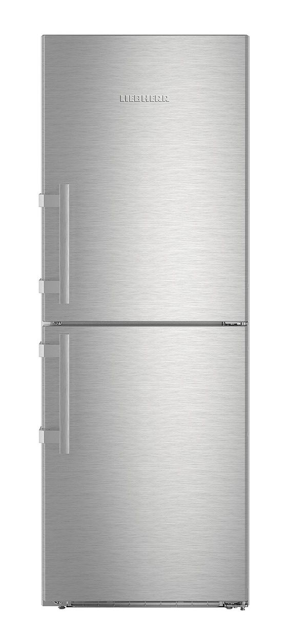 CNef3735-21 172 l / 104 l Kühl-Gefrierkombi freistehend NoFrost 191 kWh Jahr  (Silber) 
