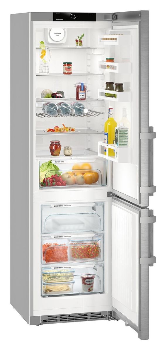CNef4835-21 Comfort 262 l / 104 l Kühl-Gefrierkombi freistehend NoFrost 203 kWh Jahr  (Silber) 