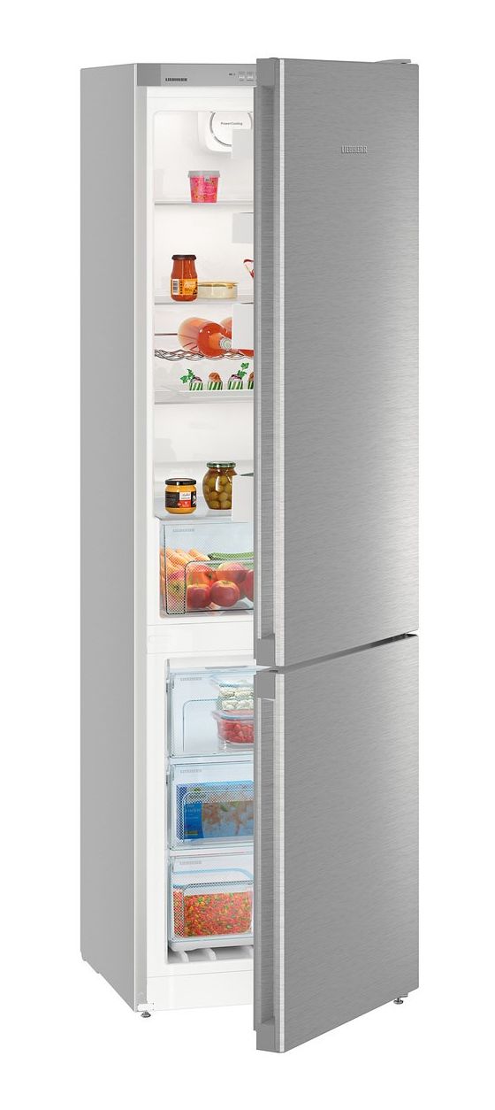 CNPef4813-22 243 l / 101 l Kühl-Gefrierkombi freistehend NoFrost 201 kWh Jahr  (Silber) 