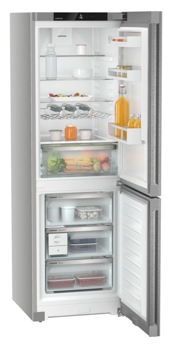 KGNsdd52Z23 227 l / 103 l Kühl-Gefrierkombi freistehend NoFrost 201 kWh Jahr  (Silber) 