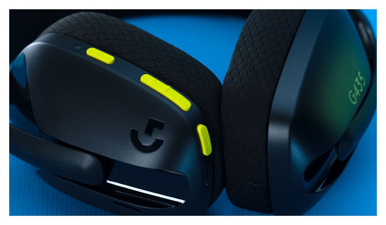 435 Over Ear Bluetooth Kopfhörer kabellos 18 h Laufzeit  (Schwarz, Gelb) 