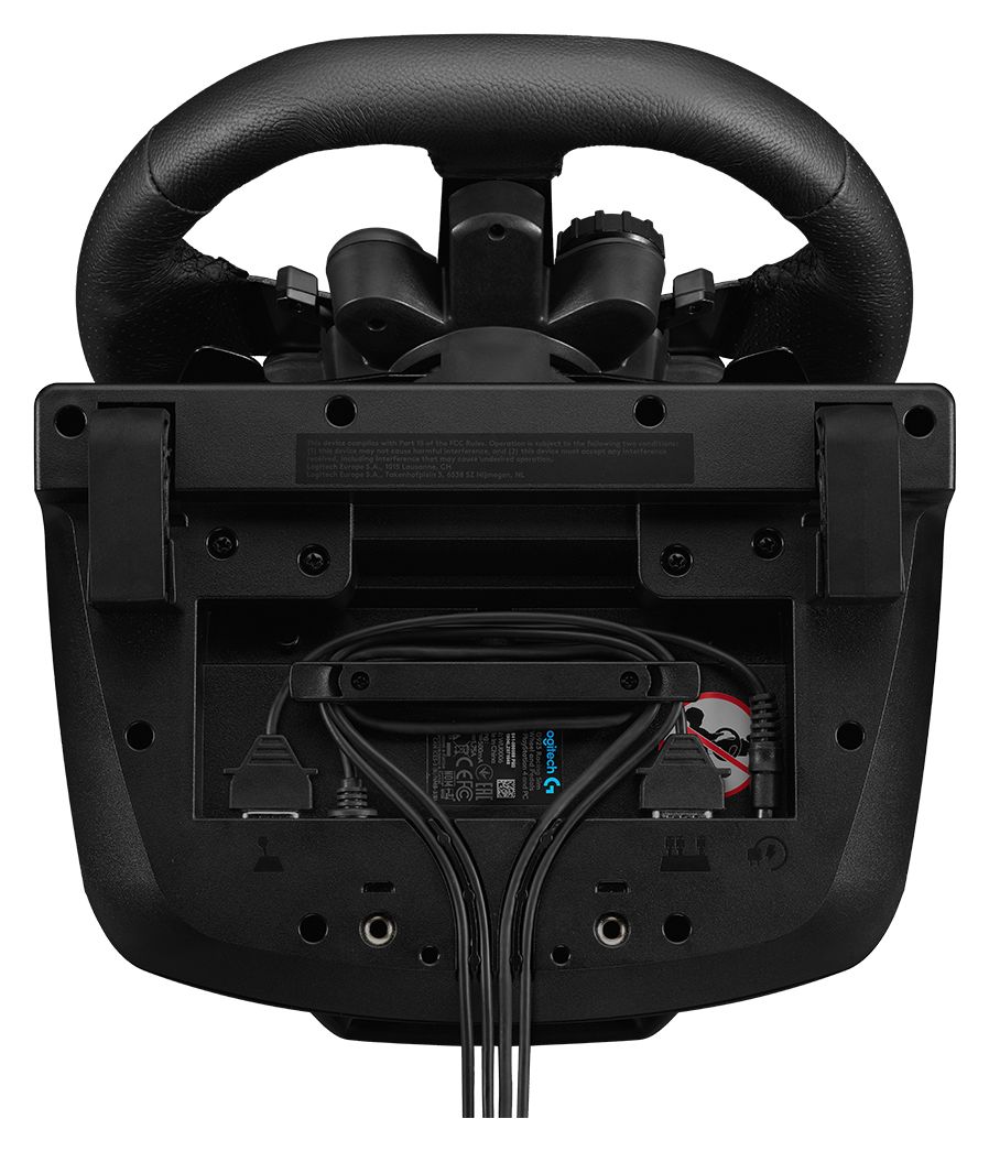G923 Analog / Digital Lenkrad + Pedale für PC, PlayStation PS4, PlayStation PS5  (Schwarz) 