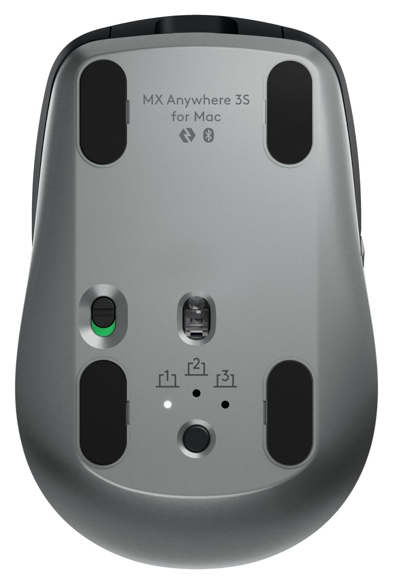 MX Anywhere 3S for Mac 8000 DPI Büro Maus Laser  (Schwarz, Graphit) 