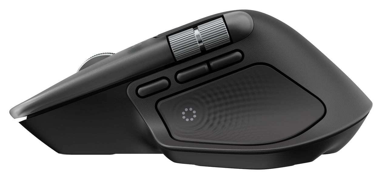 MX Master 4 for Mac 8000 DPI Büro Maus Laser  (Schwarz) 