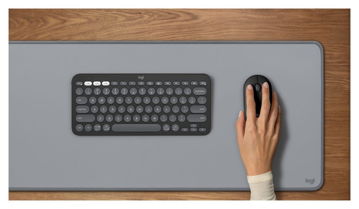 Pebble 2 Combo Universal Tastatur RF Wireless + Bluetooth  (Graphit) 