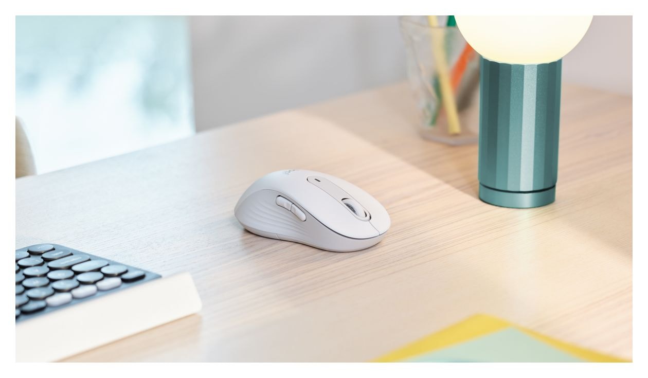 Signature M650 4000 DPI Büro Maus Optisch  (Weiß) 