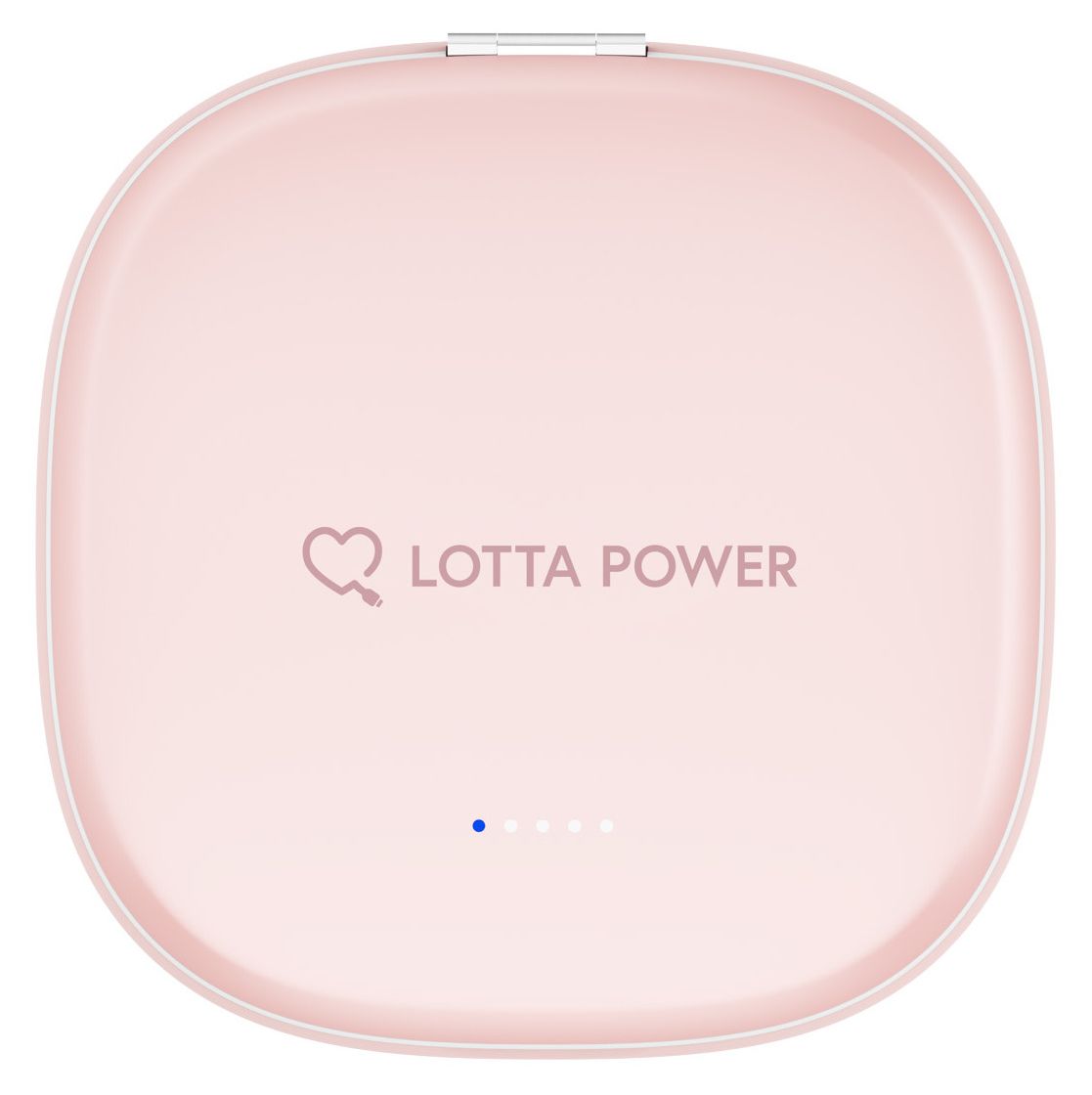 Schminkspiegel mit 4000 mAh Powerbank USB Typ-C Kabelloses Laden  (Rose) 