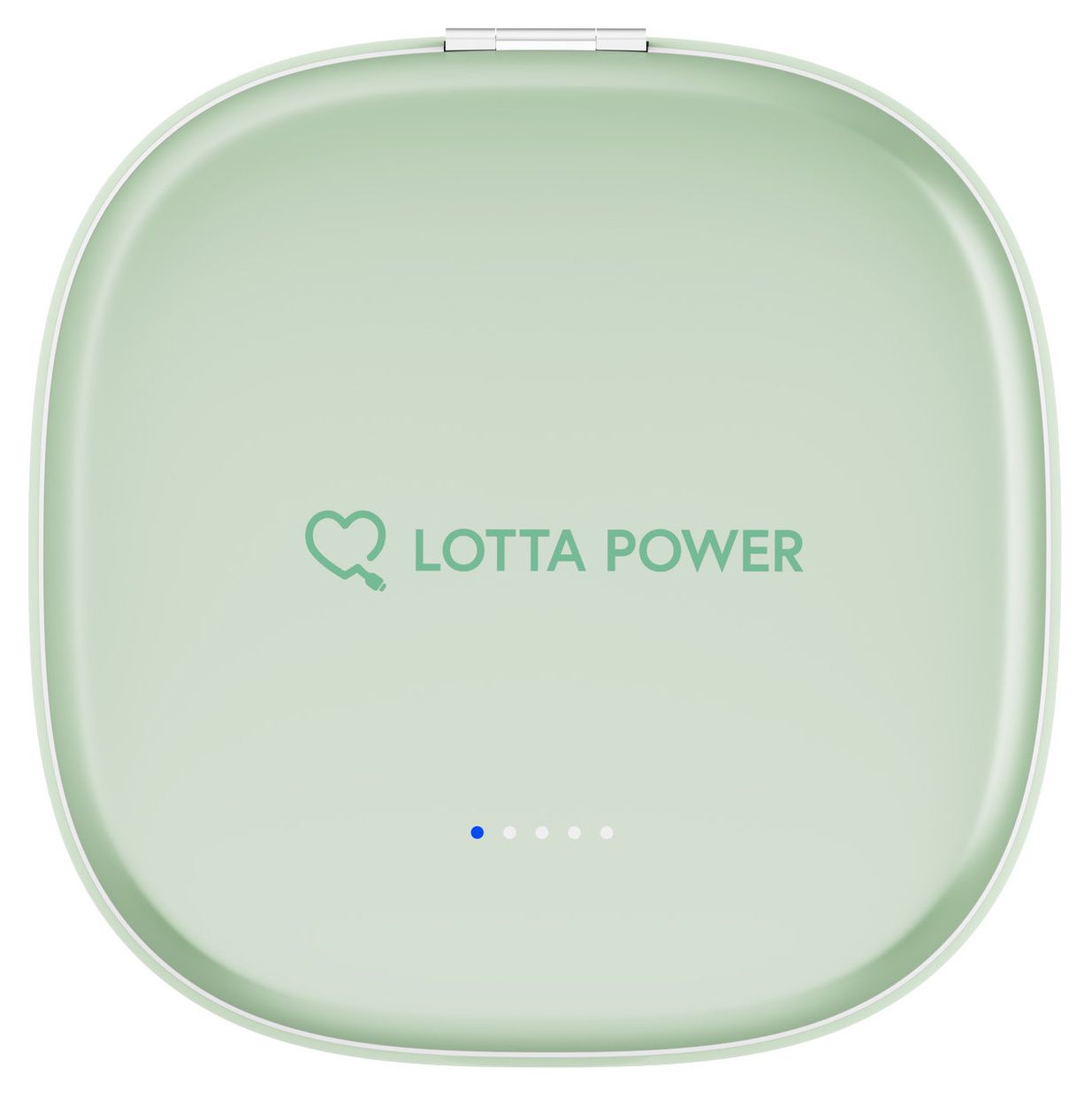 Schminkspiegel mit 4000 mAh Powerbank USB Typ-C Kabelloses Laden  (Mint) 
