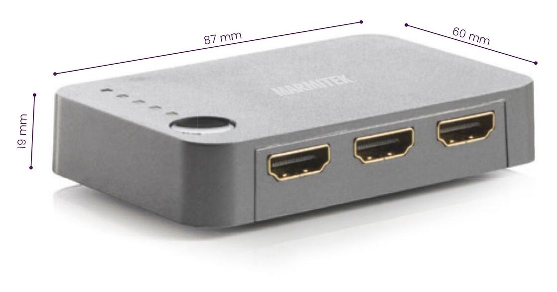 Connect 350 UHD 2.0 - HDMI Switch 4K 60Hz - 5 Eingänge / 1 Ausgang 