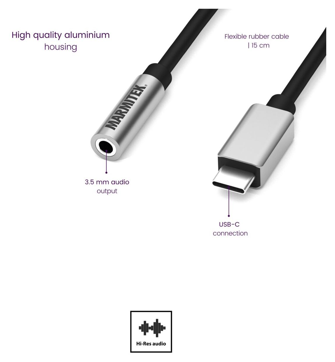 Connect USB C auf Audio - USB-C auf AUX Adapter 