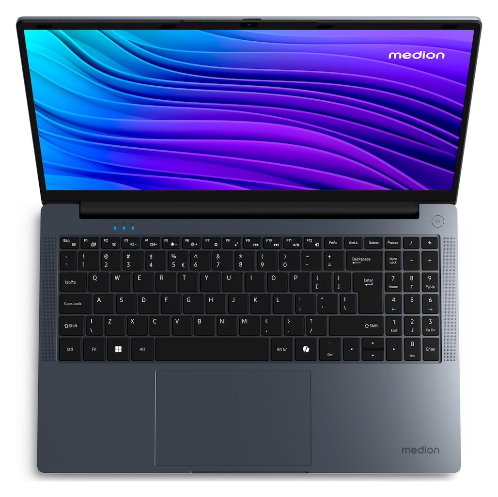 E15223 MD62644 Full HD Notebook 39,6 cm (15.6 Zoll) 1920 x 1080 Pixel 4 GB Ram 128 GB SSD Windows 11 Home in S mode Intel® N max. 3,4 GHz intern  (Grau) 