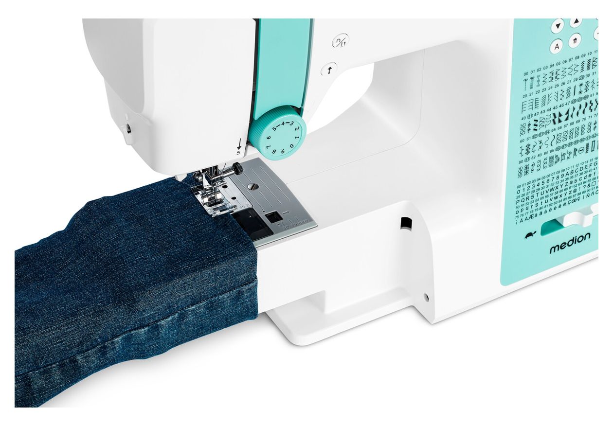 LIFE® Digitale Nähmaschine SD36 (MD11881) einstellbare Stichlänge und Stichbreite, 270 Stichmuster, Integriertes Zubehörfach, 36 Watt Motorleistung 