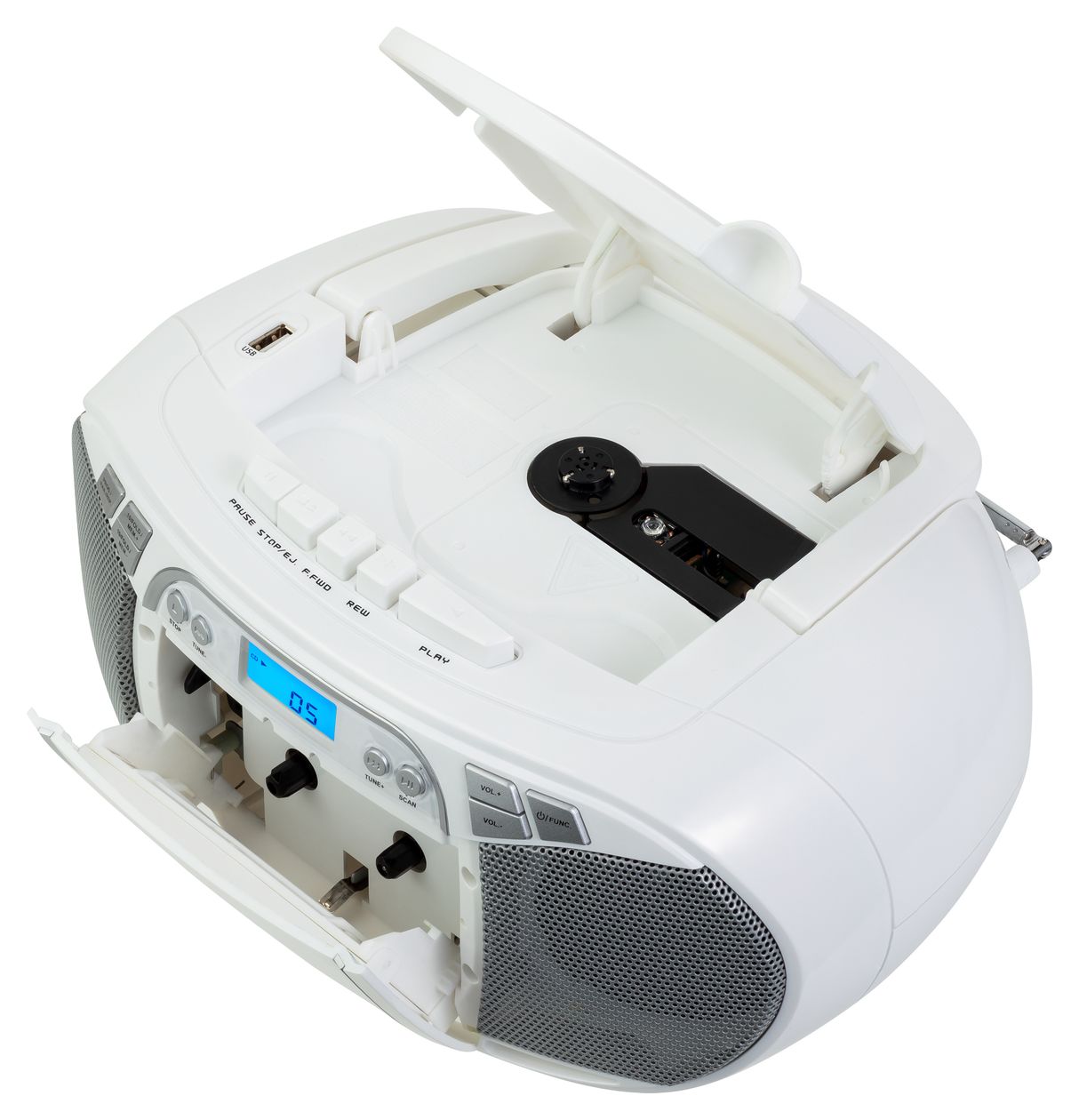 Life E66476 AM, FM Radio Tragbar  (Weiß) 