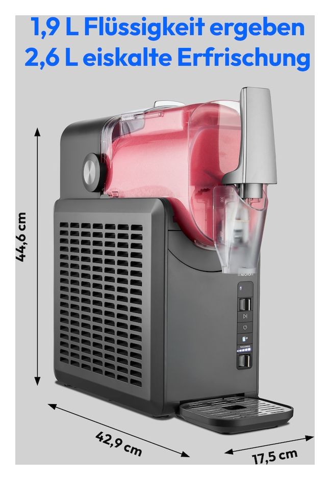 Life MD12090 Slush 2,6 l Eismaschine 