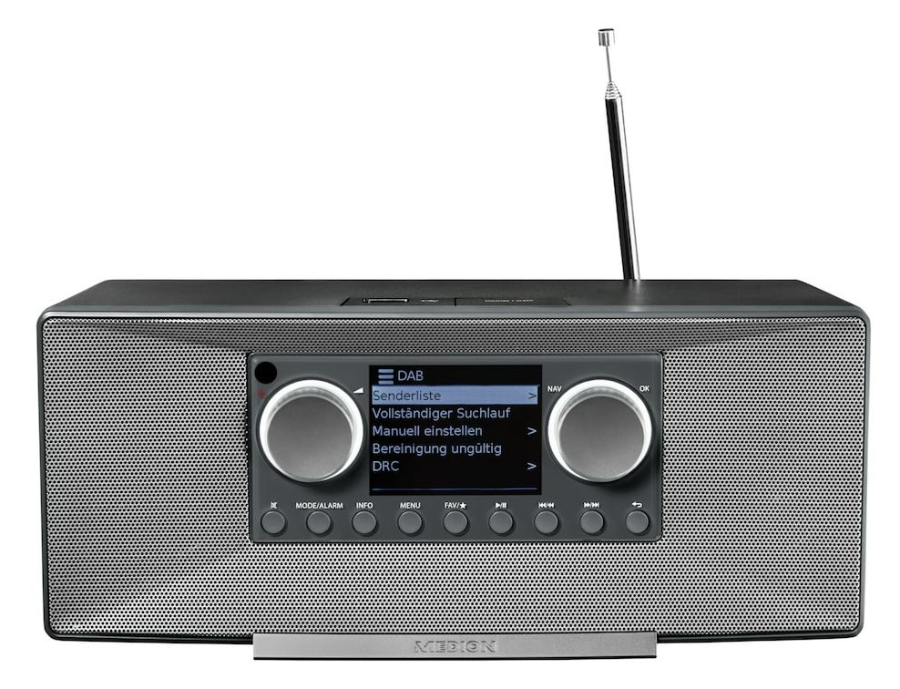 Life P85333 Bluetooth DAB+, FM Radio Internet  (Grau) 