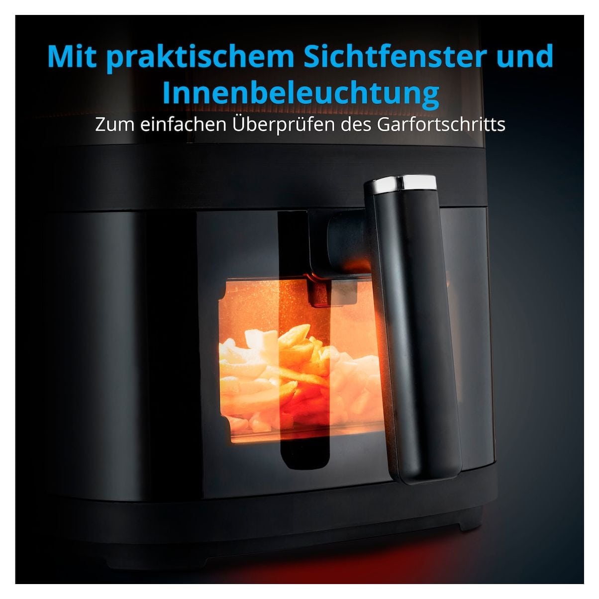 Life X10 XL MD11780 Heißluftfritteuse 5 l 1500 W  (Schwarz) 