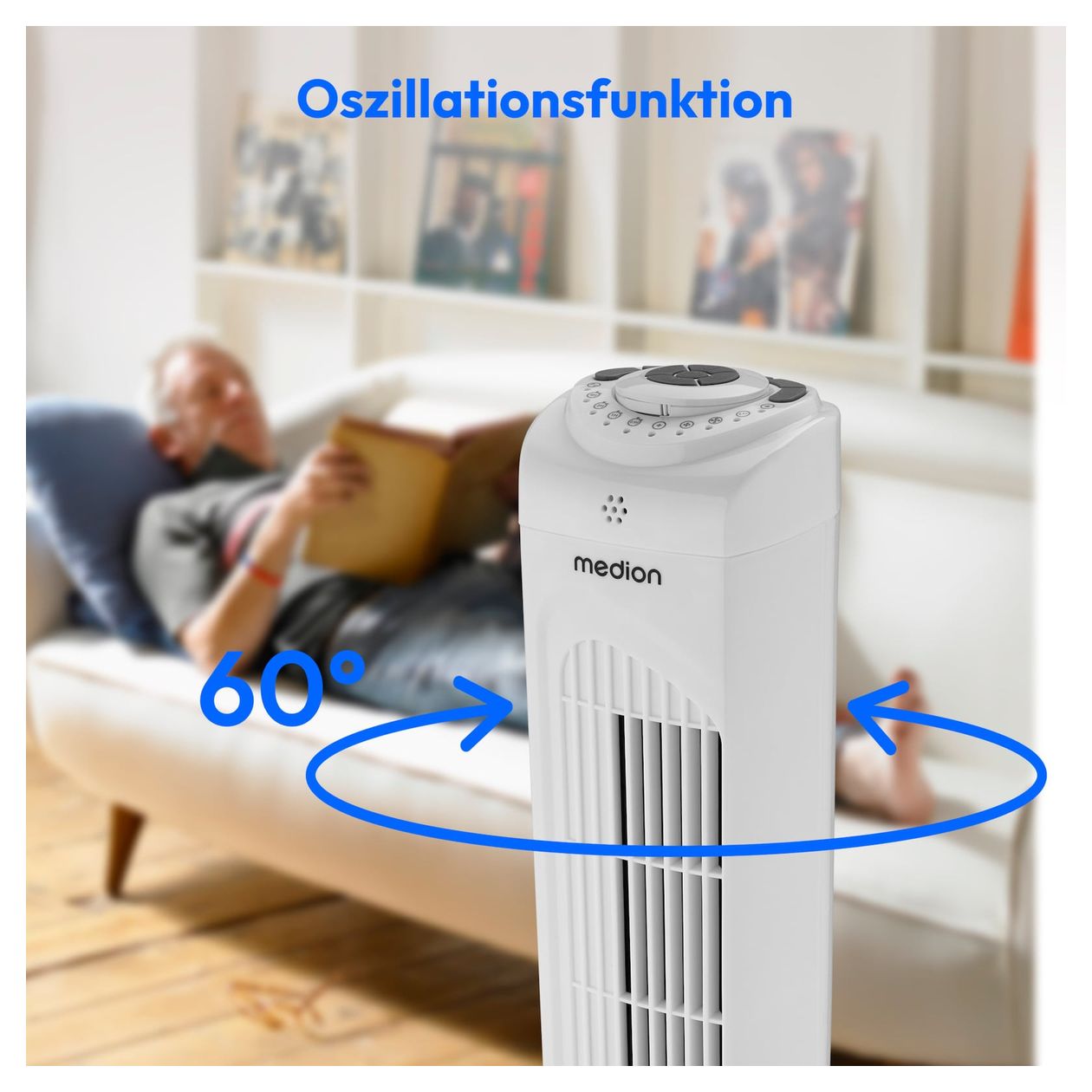 Life E11TF Turmventilator Stand 61 dB  (Weiß) 