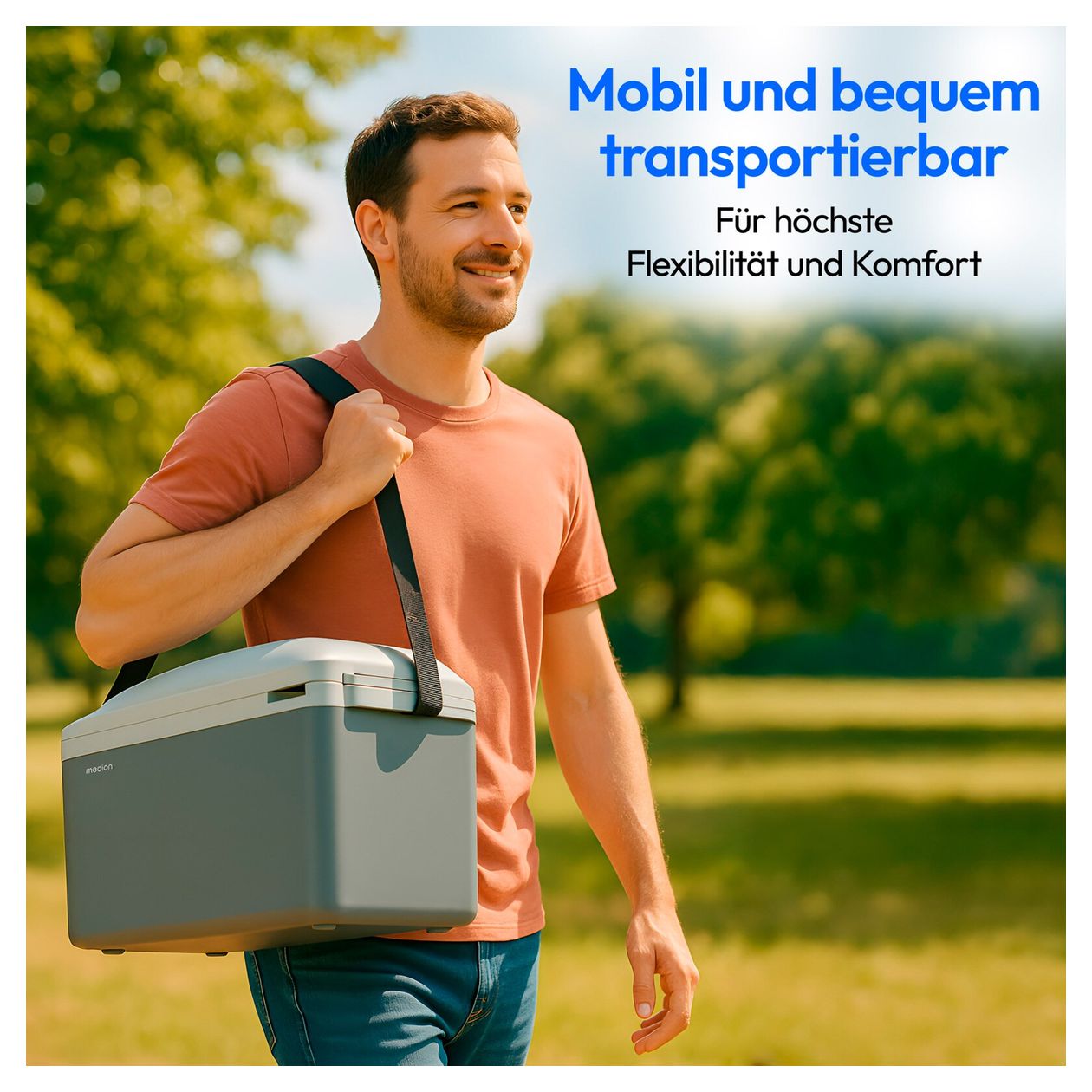 MD13100 16 l Kühlbox 57 W  (Grau, Weiß) 