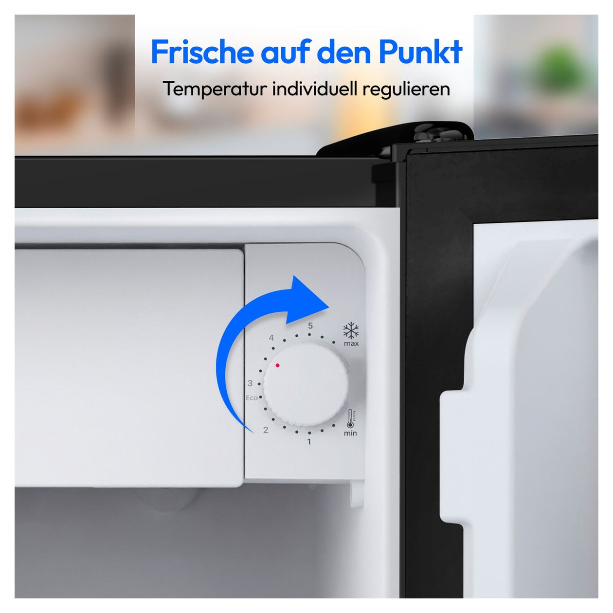 MD370001 42 l / 37 l Tischkühlschrank EEK: E 80 kWh Jahr  (Schwarz) 