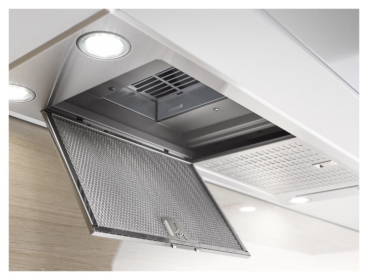 DA2390 Abluft/Umluft Dunstabzugshaube/Esse Einbau 884 mm (Edelstahl) 