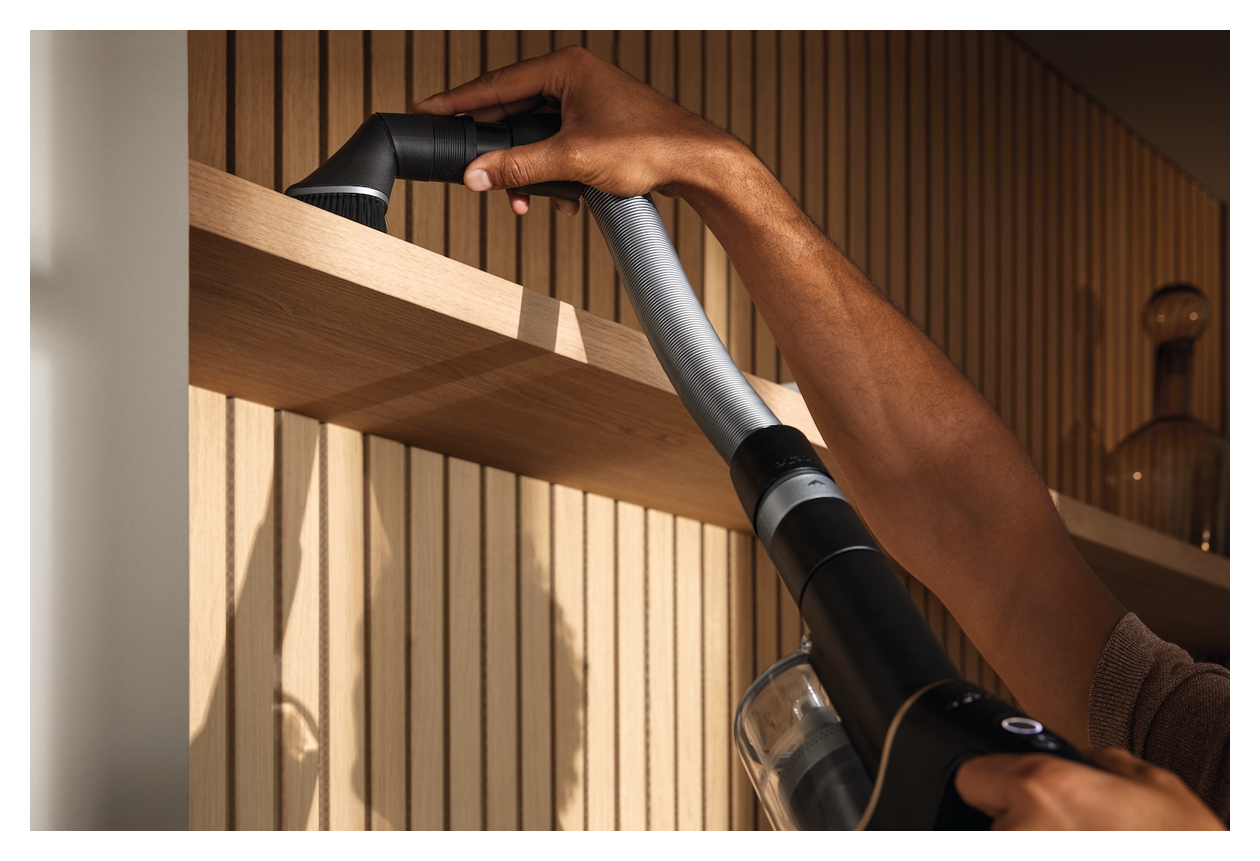 Duoflex HX1 Total Care Handstaubsauger Beutellos bis 55 min Laufzeit Hygienefilter  (Schwarz, Pink) 