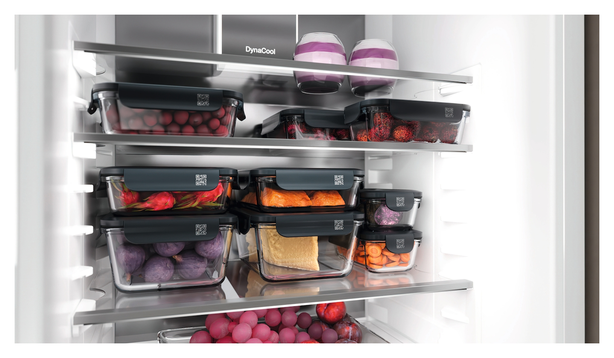 GaLa-S Gourmet-Box S Container Rechteckig 0,4 l Glas (Schwarz, Transparent) 
