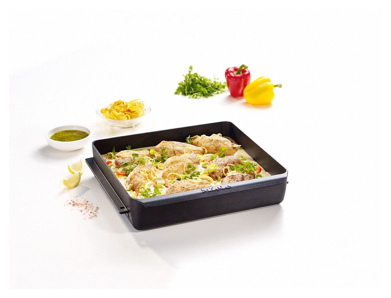 HUB 62-35 Induktionsfähiger Gourmet-Bräter  42,2 x 37,5 x 8,6 cm Antihaft-Beschichtung 