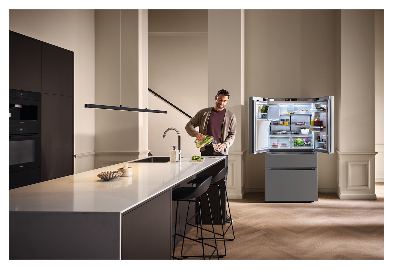 KFFD6765 Side-by-Side Kühl-/ Gefrierkombination French Door 308 l / 230 l 283,61 kWh NoFrost 1805 mm x 906 mm  (Edelstahl) 