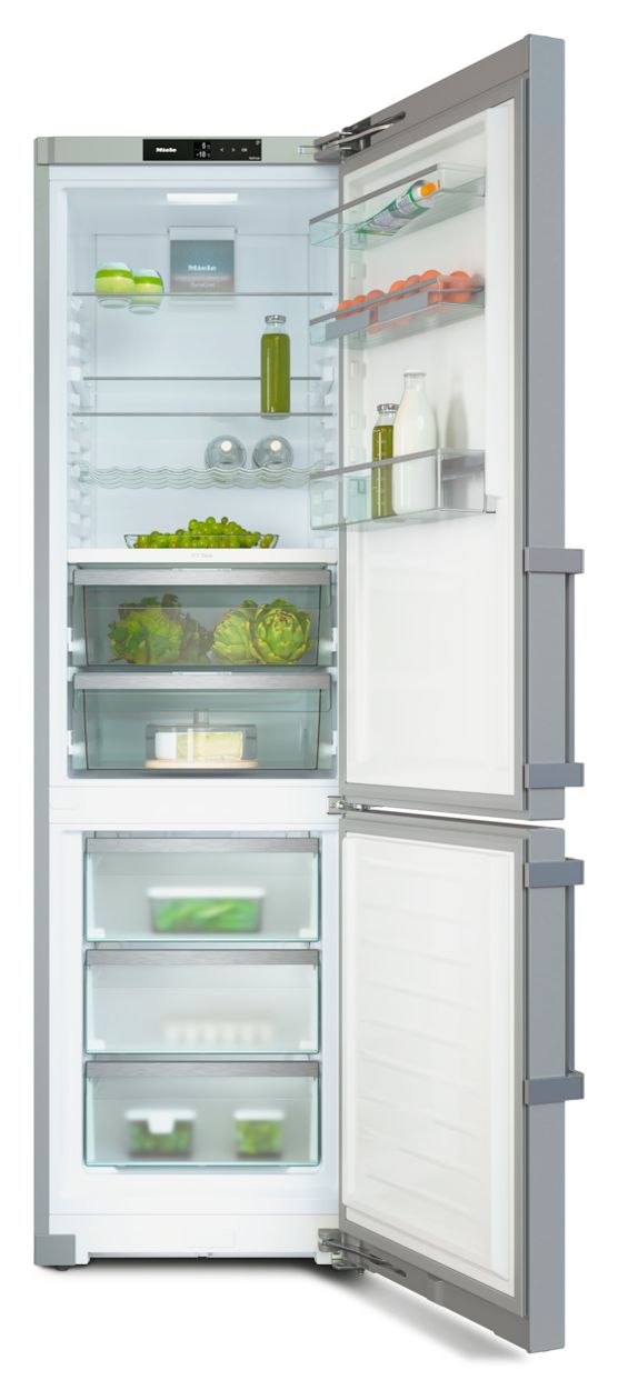 KFN4797CD 259 l / 103 l Kühl-Gefrierkombi freistehend NoFrost 180 kWh Jahr  (Edelstahl) 