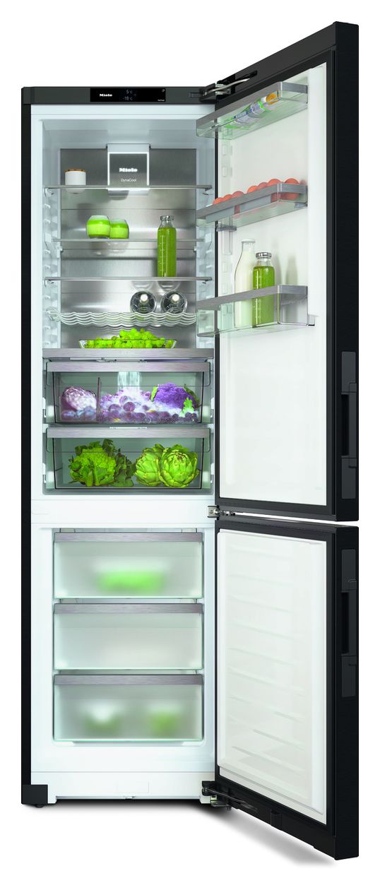 KFN4898A-20D 259 l / 103 l Kühl-Gefrierkombi freistehend NoFrost 92,35 kWh Jahr  (Schwarz) 