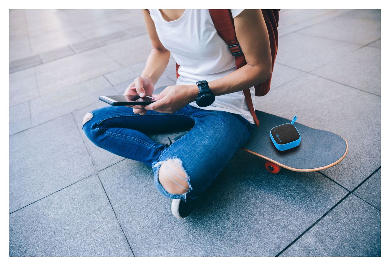 Mini 3 W Bluetooth Lautsprecher Laufzeit bis 4 h  (Blau) 