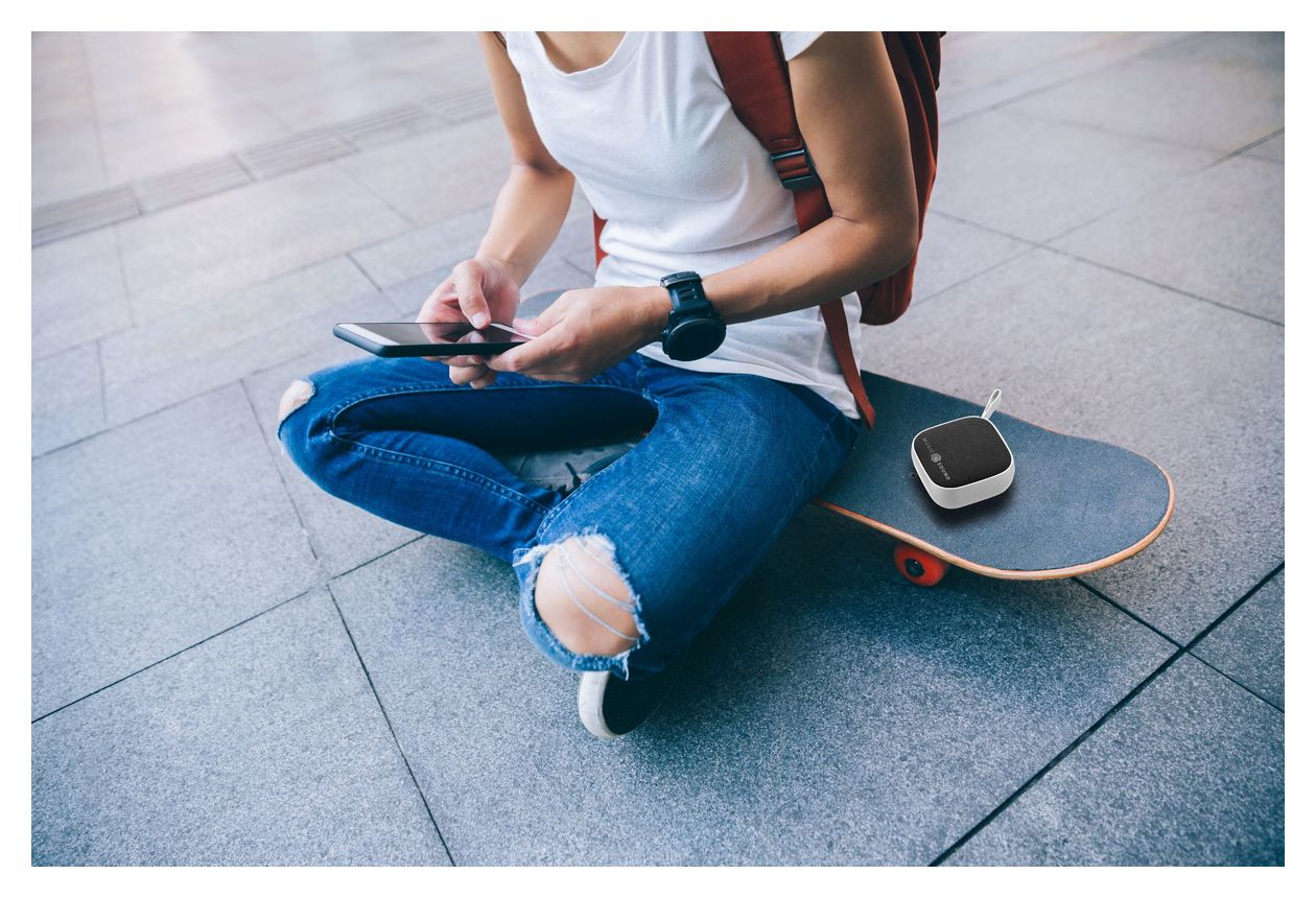 Mini 3 W Bluetooth Lautsprecher Laufzeit bis 4 h  (Weiß) 