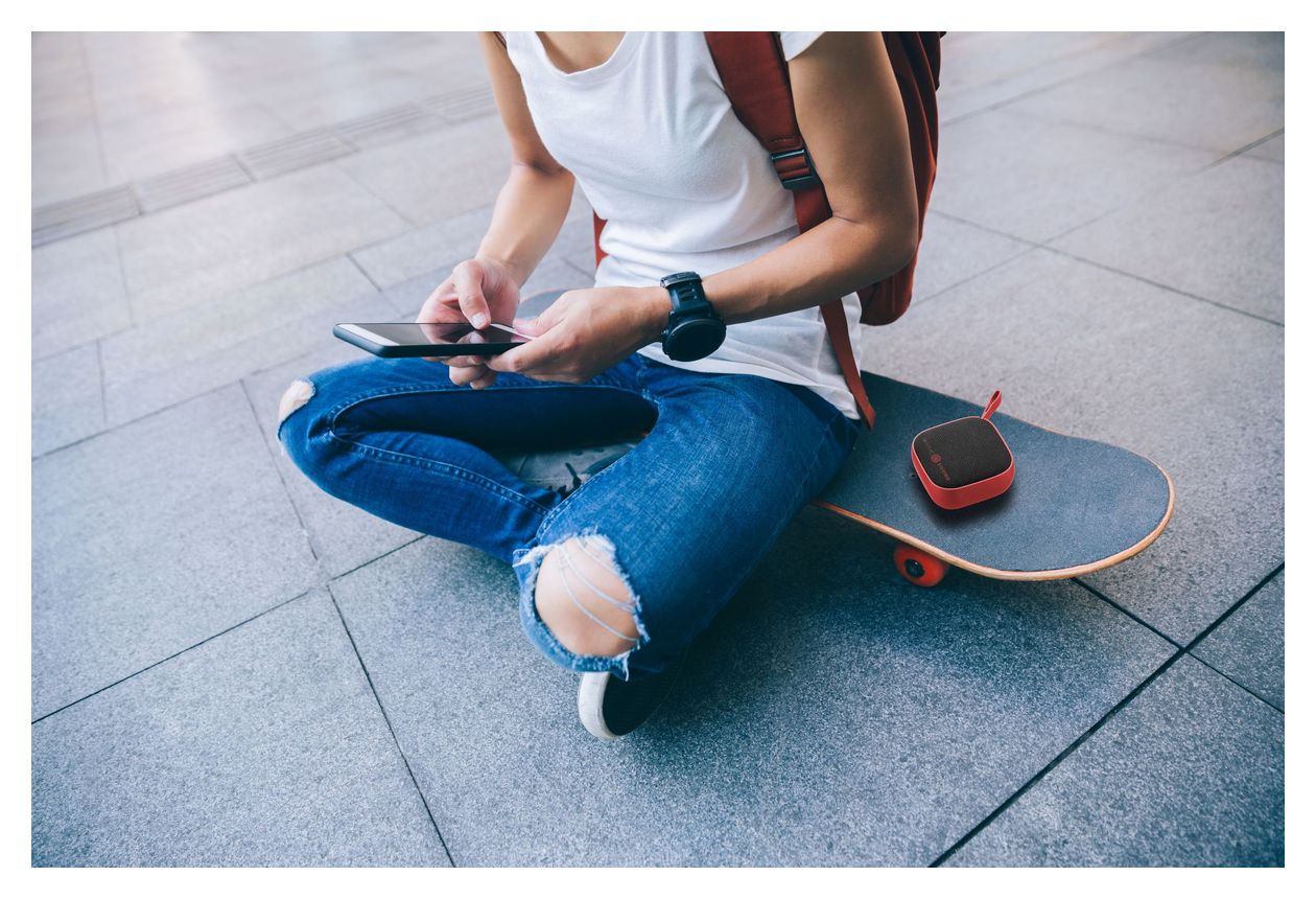 Mini 3 W Bluetooth Lautsprecher Laufzeit bis 4 h  (Rot) 