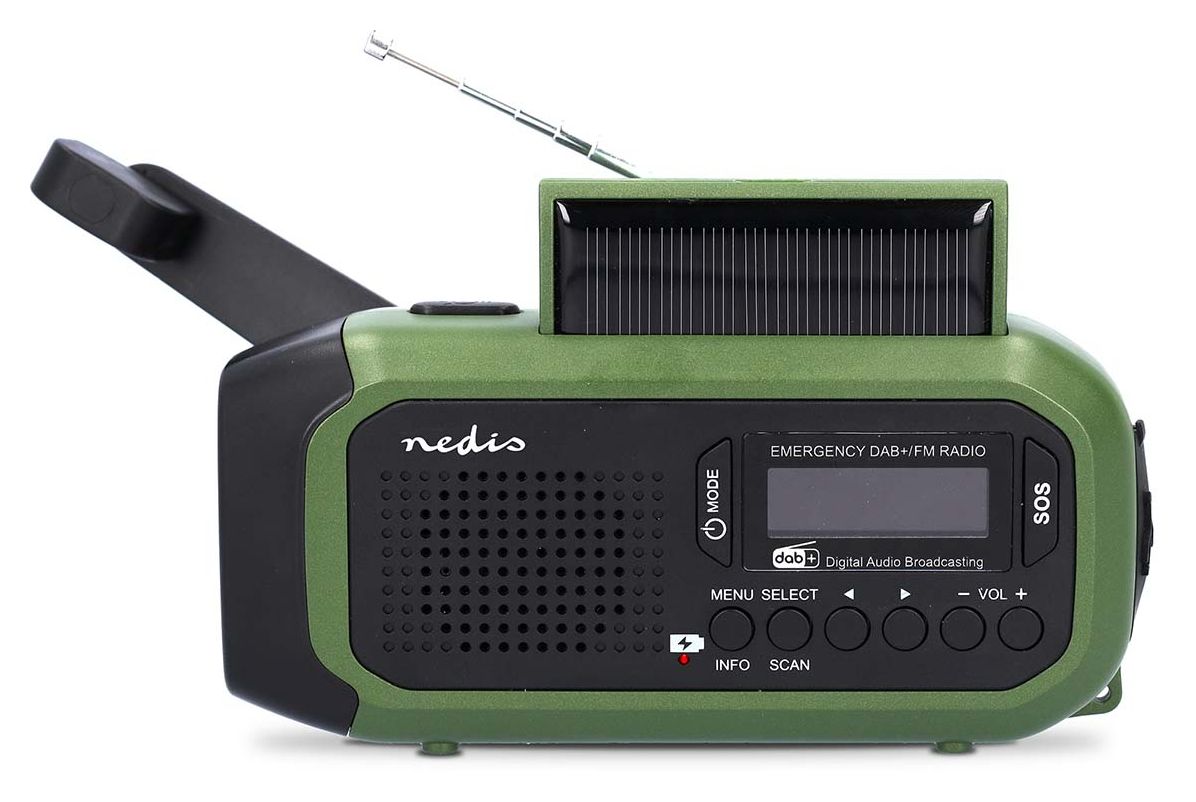 Notfallradio DAB+, FM Radio Tragbar  (Schwarz, Grün) 