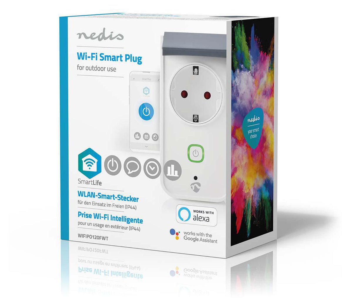 WIFIPO120FWT Smarte Outdoor Steckdose 