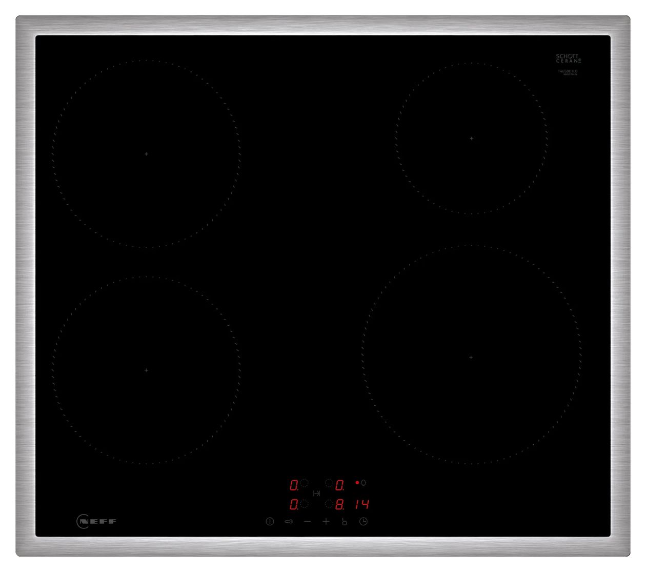 BX46PIB0 (B2CCG6AK3 + T46SBE1L0) Backofen-Set groß AutoClean EasyClean mit autarkem 60 cm Induktions Kochfeld 
