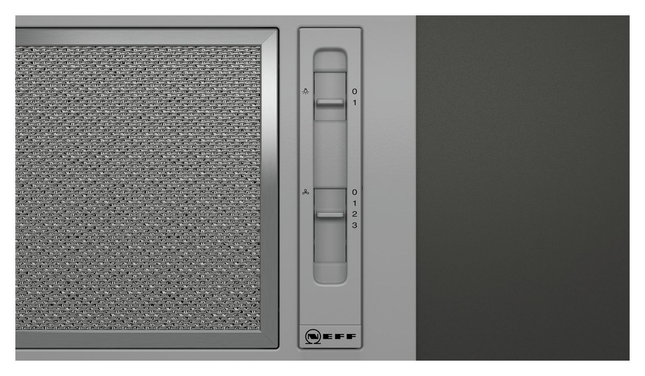DNAA511C Abluft Dunstabzugshaube/Esse Einbau 54 cm (Edelstahl) 