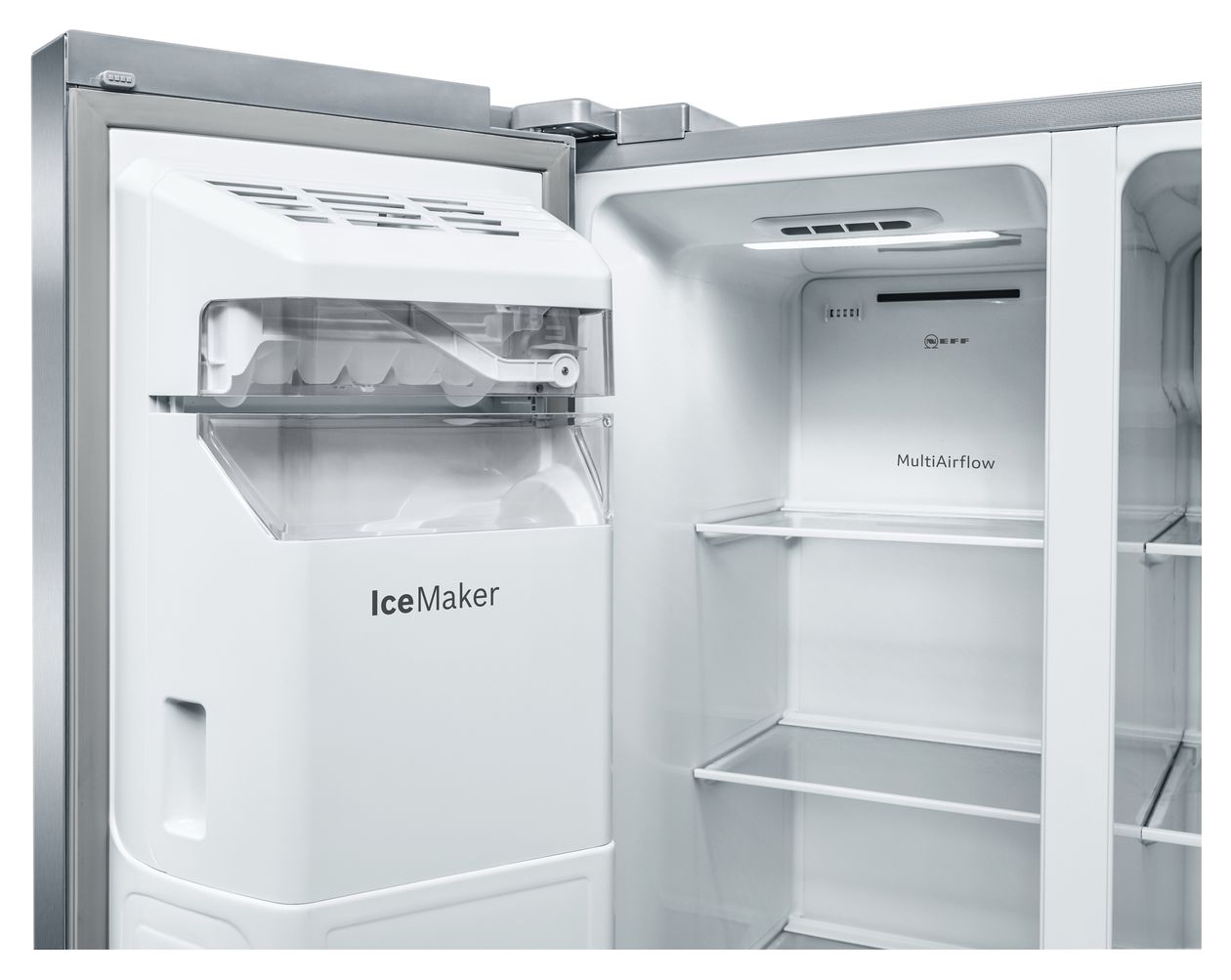 KA3923IE0 Side-by-Side Kühl-/ Gefrierkombination 371 l / 191 l 323 kWh NoFrost 1787 mm x 908 mm  (Schwarz, Grau) 