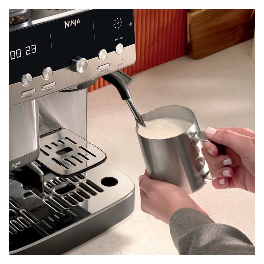 ES301EU Luxe Café Mini Siebträger Kaffeemaschine 1650 W  (Schwarz) 