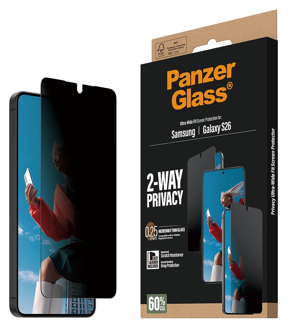 2-Way Privacy Klare Bildschirmschutzfolie Kunststoff für Samsung Galaxy S26 