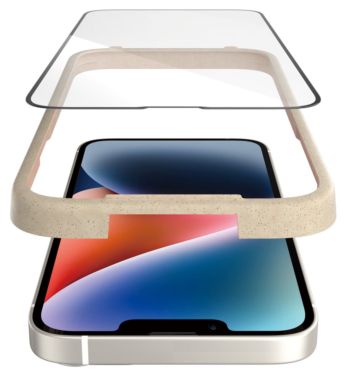 2783 Screen Protector Klare Bildschirmschutzfolie Gehärtetes Glas, Polyethylenterephthalat, Silikon für  Apple iPhone 14, iPhone 13, iPhone 13 Pro Kratzresistent, Schockresistent 