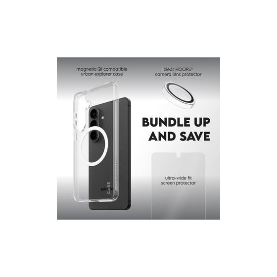 CR12957 3-in-1 Bundle Samsung Galaxy S26 Cover für Samsung Galaxy S26  (Transparent) 