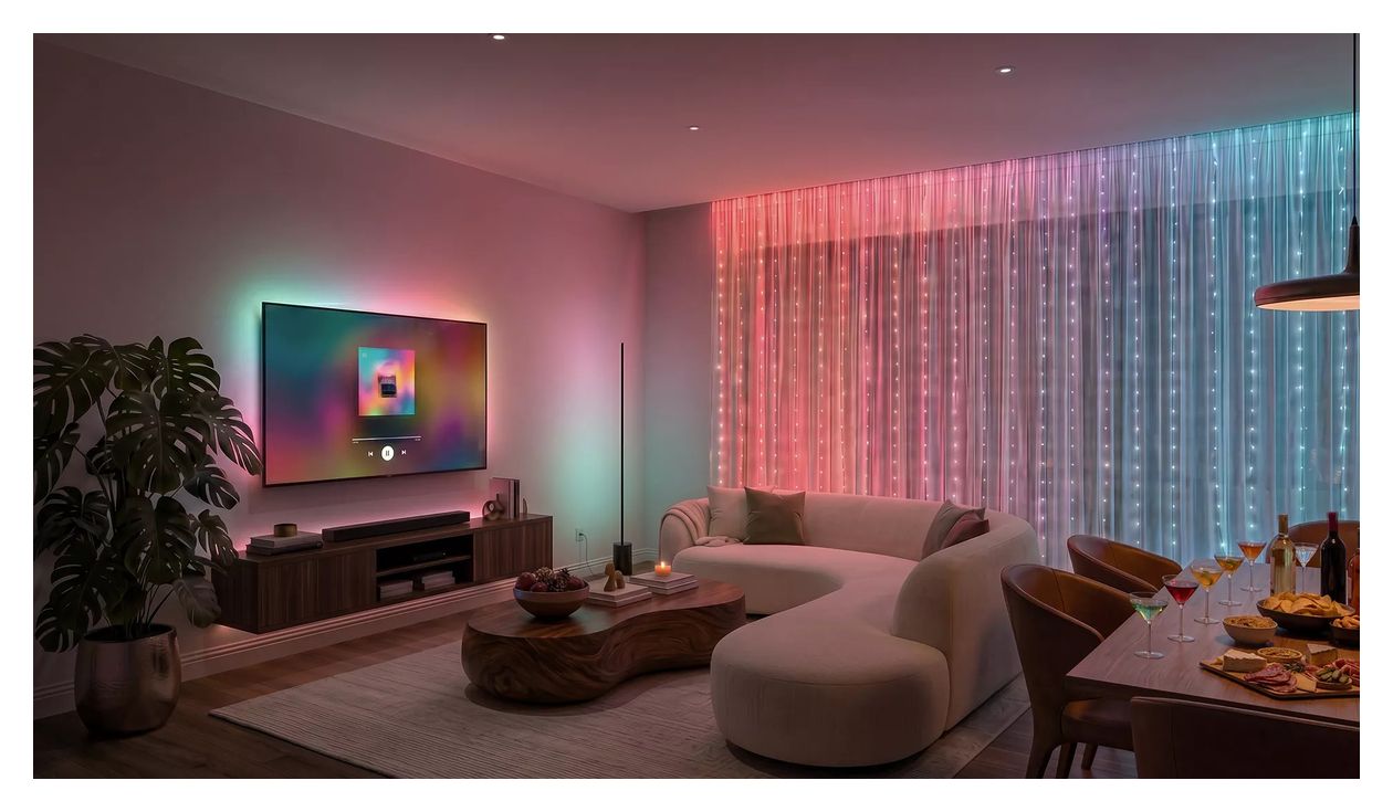 Festavia Lichtervorhang – 1,35 x 2 m, 250 LEDs 