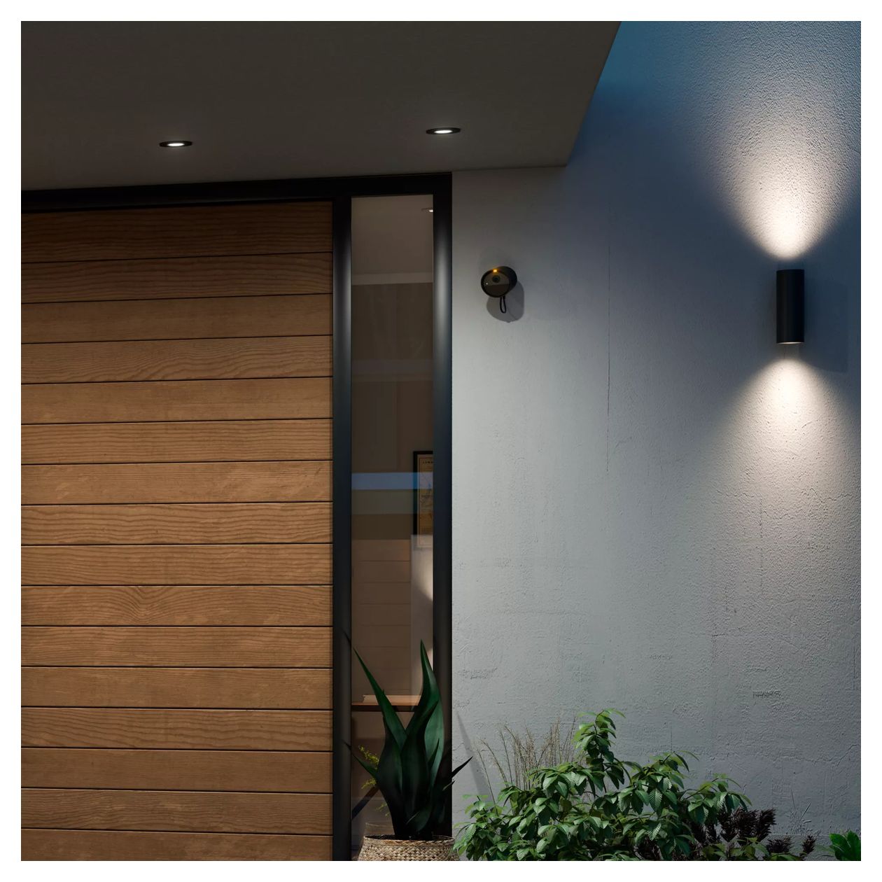 Hue Secure Kamera 1920 x 1080 Pixel IP-Sicherheitskamera IP20, IP65 Innen & Außen Nachtsicht  (Schwarz) 