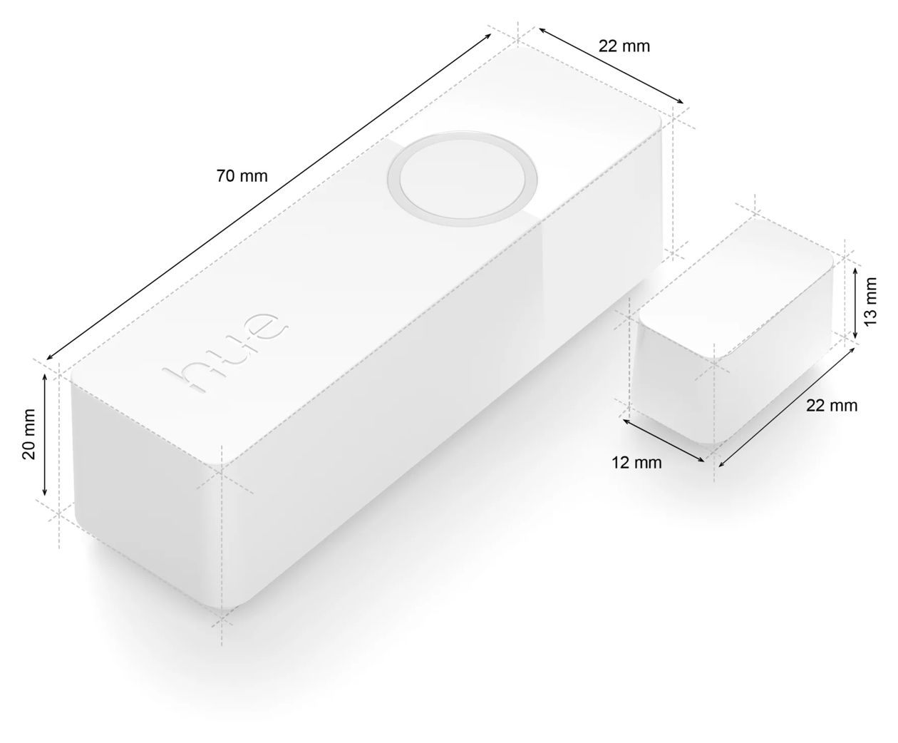 Hue Secure Kontaktsensor Doppelpack   (Weiß) 