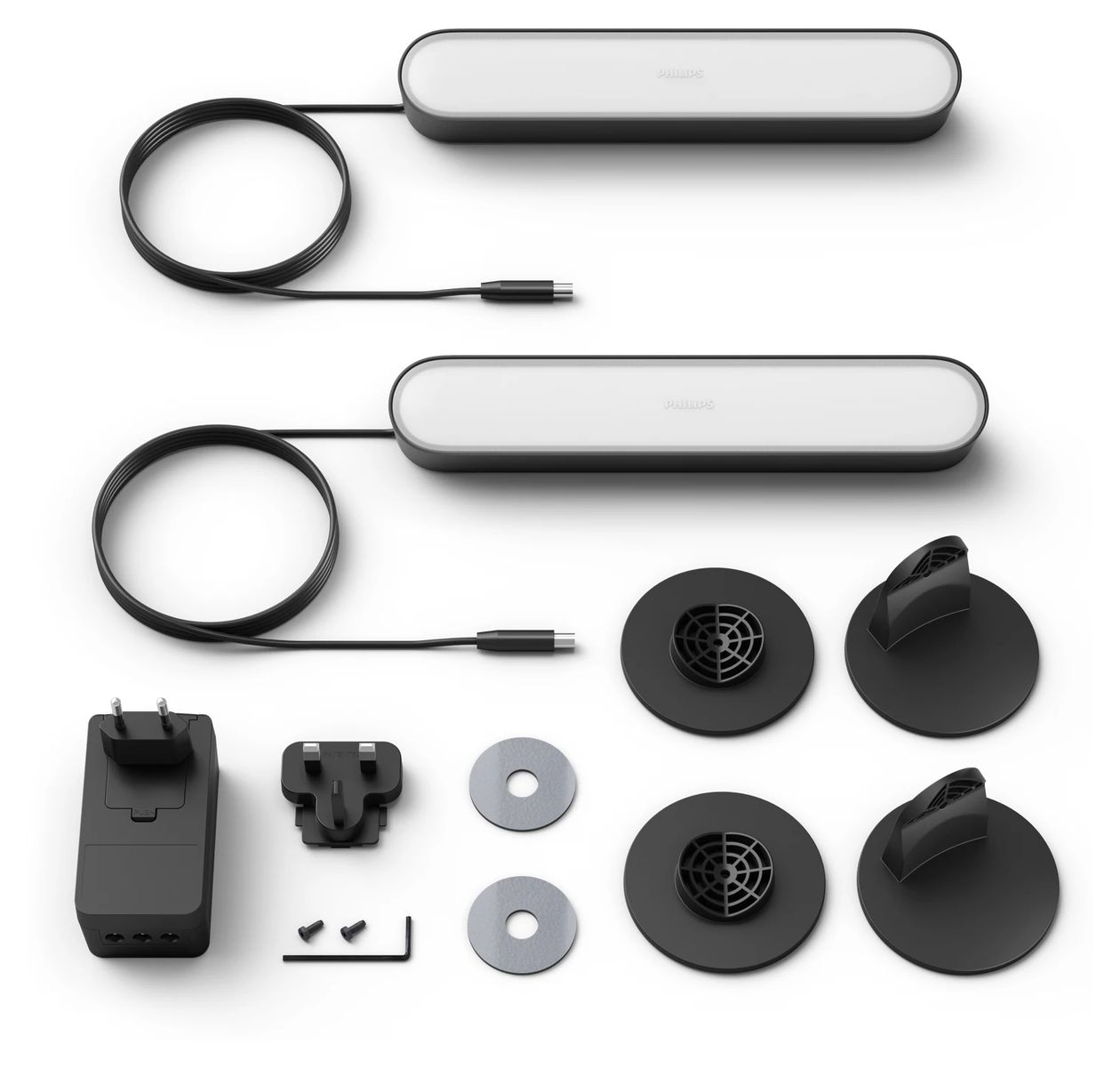 Hue Starter-Set: 2 Play Lightbars + Hue Bridge Pro Set für intelligente Beleuchtung Multi 