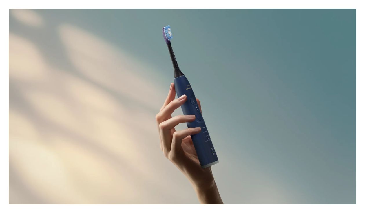 HX7423/08 Sonicare 7100 Schall-Zahnbürste für Erwachsene 504 h  (Blau) 